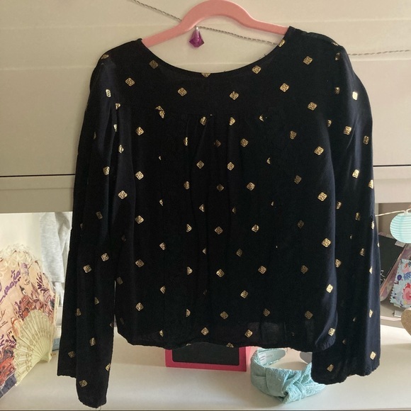 🌸3/$30🌸 Epic Threads Girls’ Black Flowy Blouse - Picture 3 of 6